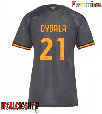AS Roma Paulo Dybala #21 Terza Maglia Femmina 2026-27 Manica Corta